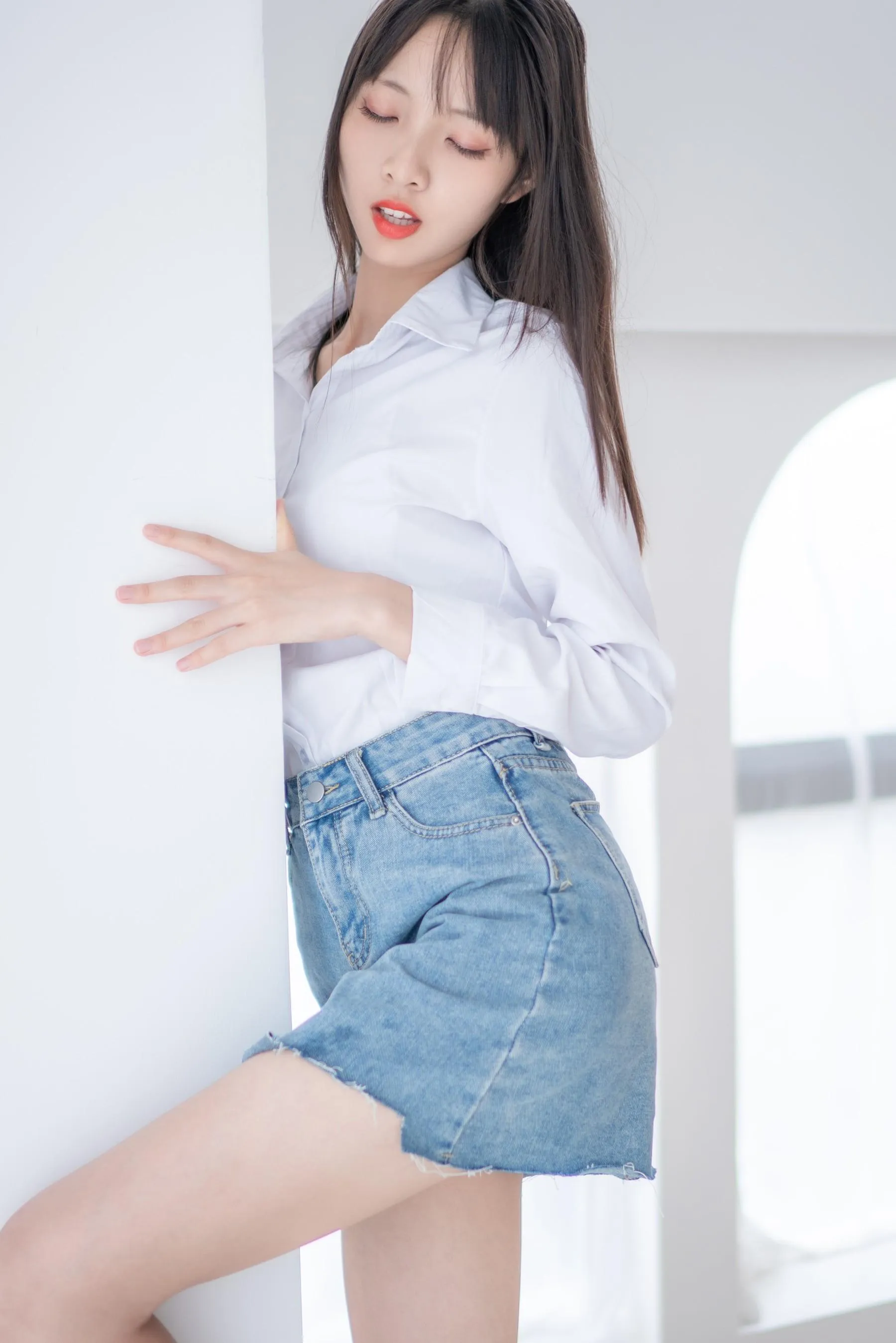 西瓜少女 NO.023 衬衫牛仔裙 [62P]插图7